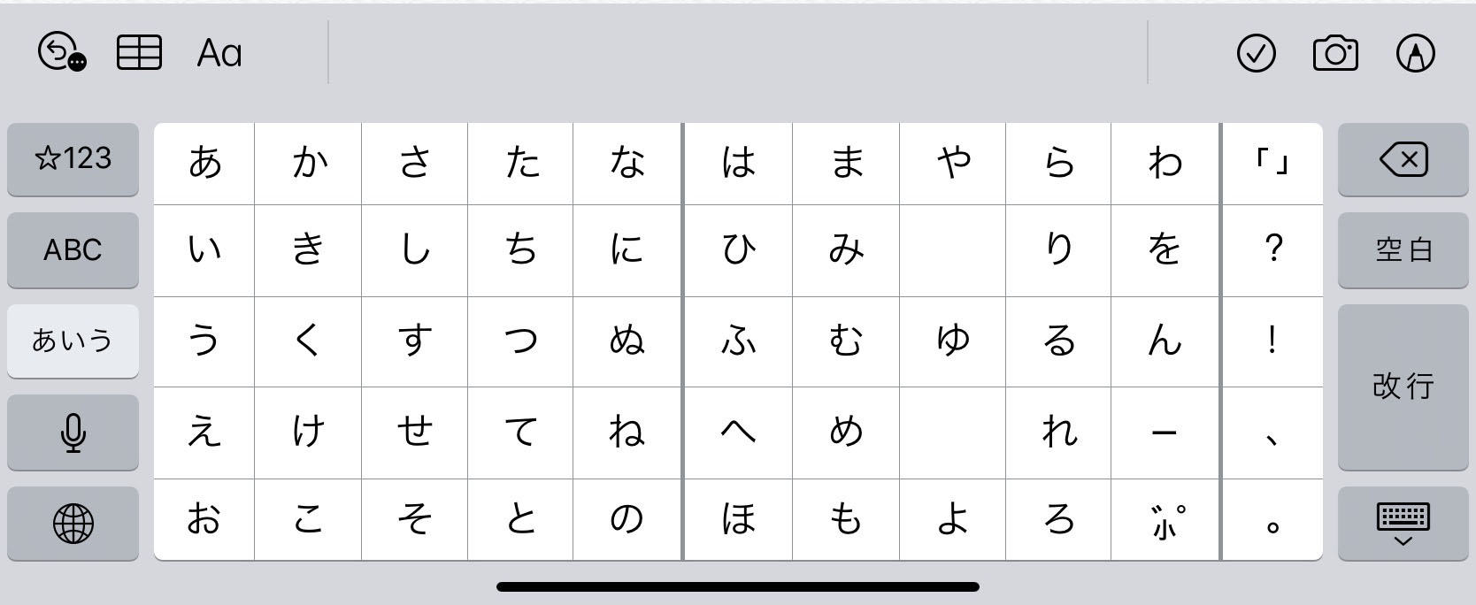 Ipadのキーボードをスマホのフリック入力に変換する方法